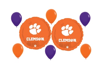 Clemson University Balloon Bouquet College Sports W/ Free Shipping Birthday Party Decorations