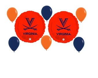University of Virginia Balloon Bouquet College Sports W/ Free Shipping Birthday Party Decorations