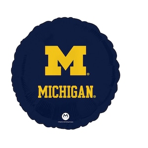 Ballon de sport universitaire de 18 pouces de l'Université du Michigan avec livraison gratuite pour décorations de fête d'anniversaire