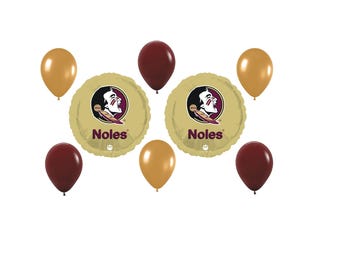 Florida State Noles Balloon Bouquet College Sports W/ Free Shipping Birthday Party Decorations