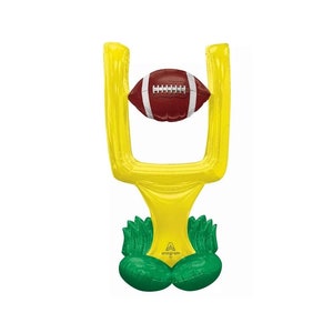 Football Goal Post 51&#39;&#39; Airloonz Balloon W/ Free Shipping Birthday Party Decorations Sports Superbowl Tailgating