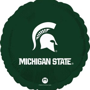 Michigan State 18&#39;&#39; Balloon College Sports W/ Free Shipping Birthday Party Decorations