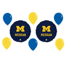 Bouquet de ballons de l'Université du Michigan Sports universitaires avec livraison gratuite Décorations de fête d'anniversaire