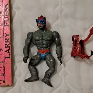 1982 vintage Masters of the Universe MOTU Stratos action figure Mattel with red jet pack good condition