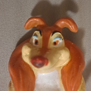 1988 vintage kawaii Don Bluth All Dogs go to Heaven Sasha Wendy&#39;s Kids Meal toy figure Goldcrest & Sullivan fair condition