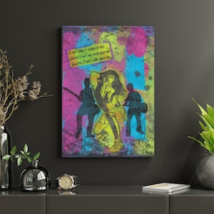Punk Rock Art Print - Hardcore Grunge Poster, Retro Punk Aesthetics, Edgy Matte Poster, Pop Art, Unique Wall Art Decor
