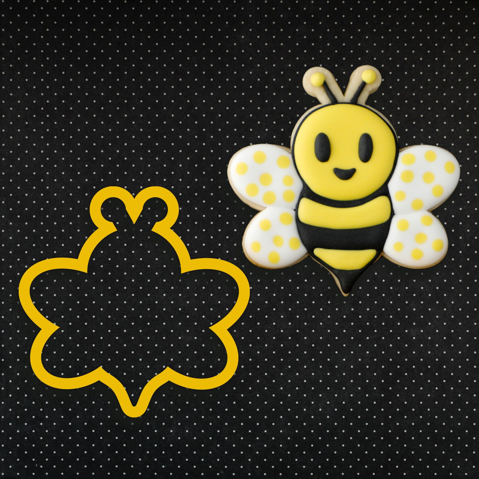 Cute Bumble Bee Cookie Cutter for Sugar Cookies Fondant Clay Etsy