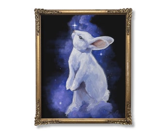 The White Rabbit // Original Painting Print
