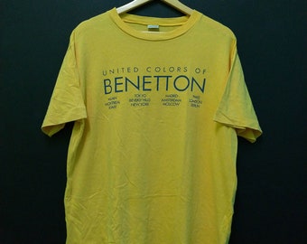 ON SALE 25% Vintage United Color Of Benetton 80s 90s Short Sleeve Rare T shirt