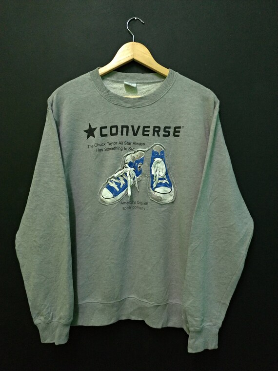 mens grey converse sweatshirt