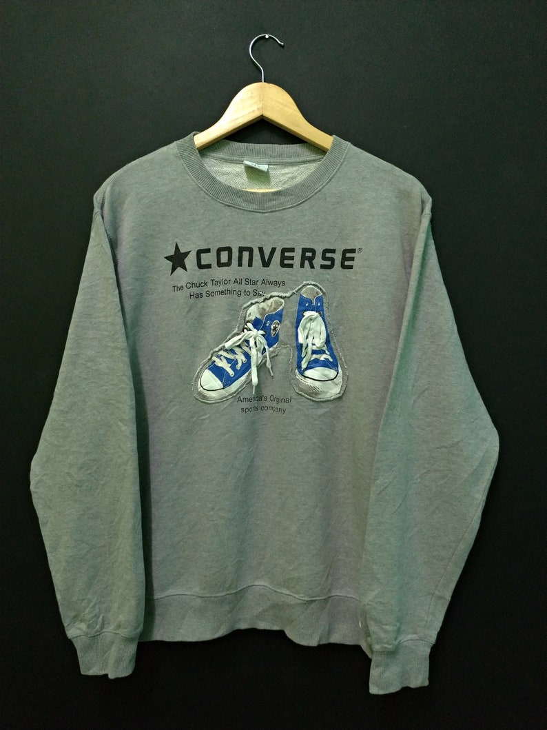 converse grey sweatshirt