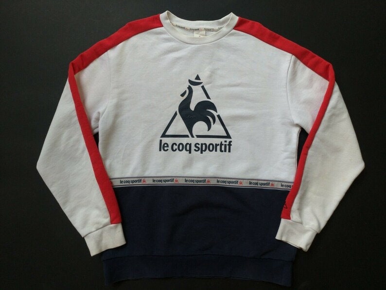 Le coq sportif Sweatshirt Big logo pullover hoodie Size M