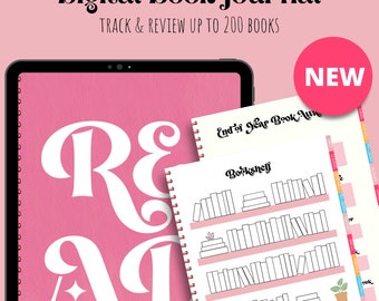 Digital Reading Journal | Digital Book Journal | Reading Tracker | Digital planner | Book Review | Book Tracker | GoodNotes Journal