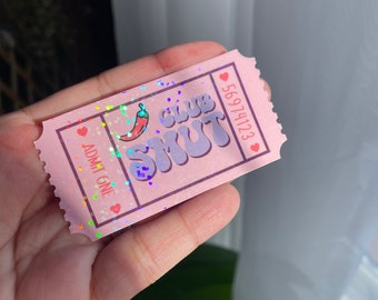 Club Smut Sticker | Kindle Sticker || Bookish Sticker || Book Lover Sticker || Notebook Sticker || Holographic