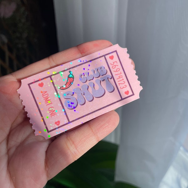 Club Smut Sticker | Kindle Sticker || Bookish Sticker || Book Lover Sticker || Notebook Sticker || Holographic