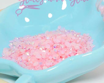 5oz Light Pink Rhinestones #10, Mixed Rhinestones, 3mm Rhinestones, 4mm rhinestones, 5mm rhinestones, Jelly rhinestones, 141.5grams