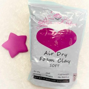 100g SOFT, Rose Red, Foam Clay, Glittz and Glue Foam Clay, Fake bake supplies, cosplay clay, slime, soft clay, air dry foam clay, soft clay