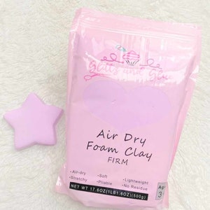 Pink Lilac Foam Clay, Foam Clay, Glittz and Glue Foam Clay, Fake bake supplies, cosplay clay, slime, soft clay, air dry foam clay, slime