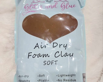 100g SOFT, Chocolate Brown, Foam clay, Foam Clay, Glittz and Glue Foam Clay, Fake bake supplies, cosplay clay, slime, air dry foam clay