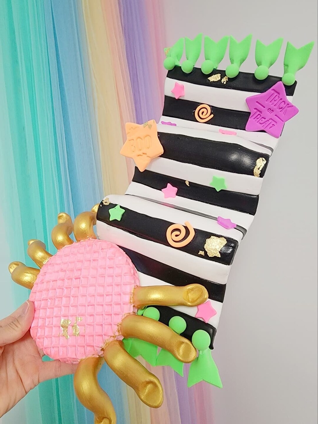 Giant Ribbon Candy, Halloween Ribbon Candy, Halloween Fake Bakes