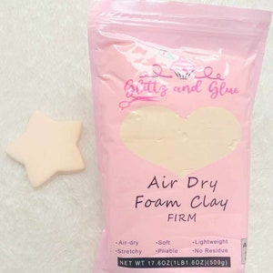 100g Cream foam clay, Foam Clay, Glittz and Glue Foam Clay, Fake bake supplies, cosplay clay, slime, soft clay, air dry foam clay, clay