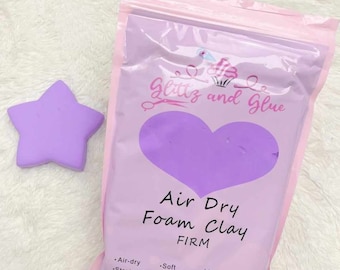 Lilac Foam Clay, Foam Clay, Glittz and Glue Foam Clay, Fake bake supplies, cosplay clay, slime, soft clay, air dry foam clay, craft supply