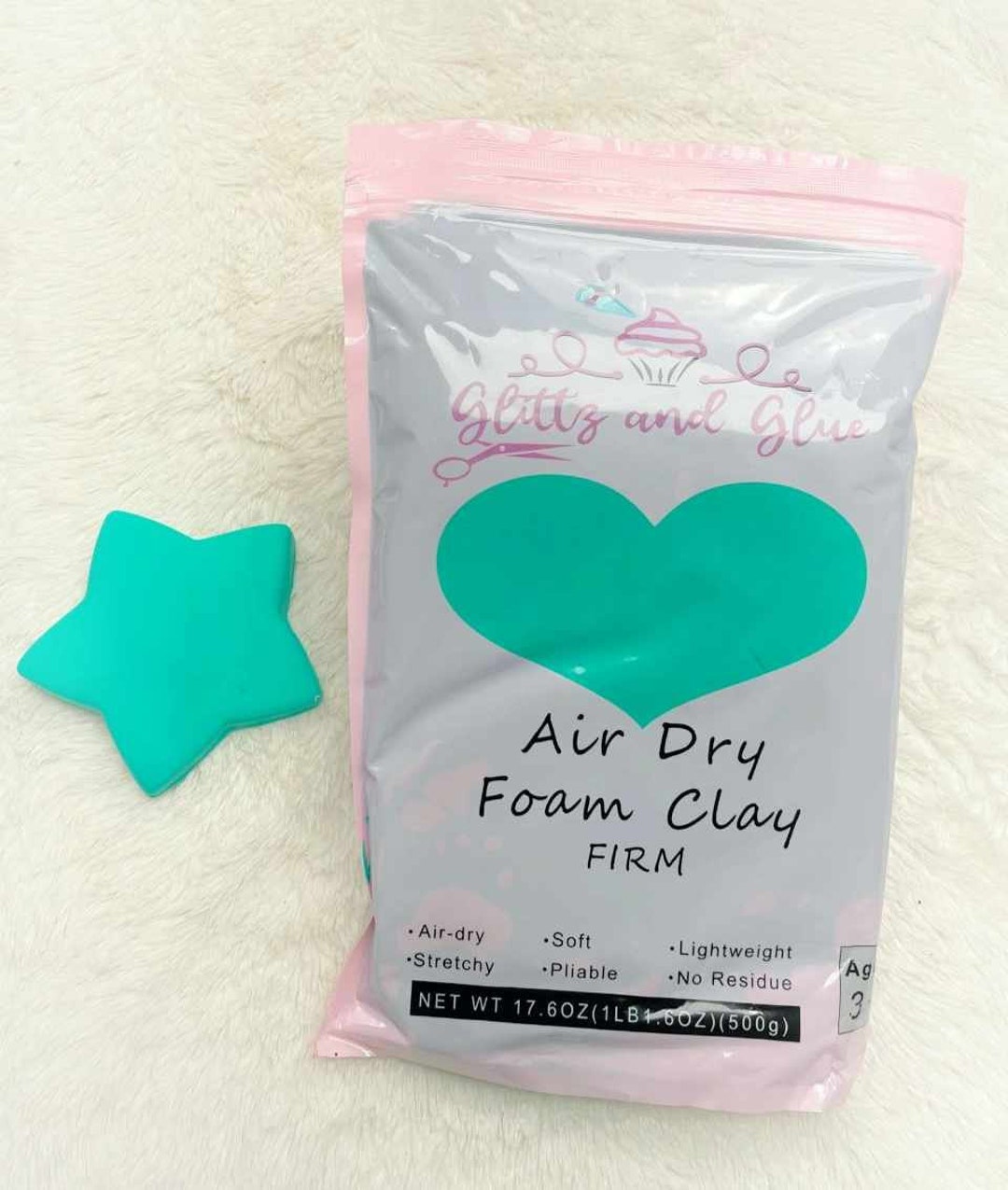 Blue Air Dry Lightweight Foam Clay