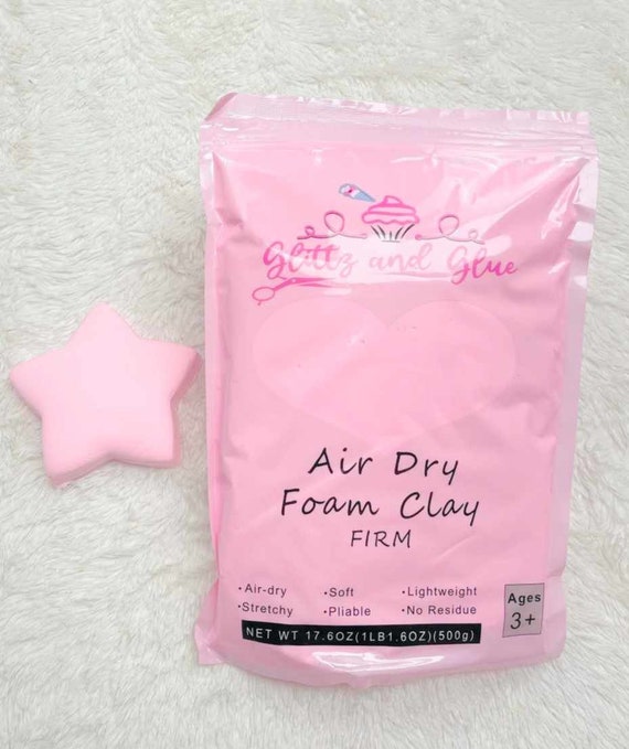 Pink Foam Clay, Foam Clay, Glittz and Glue Foam Clay, Fake Bake Supplies,  Cosplay Clay, Slime, Soft Clay, Air Dry Foam Clay, Craft Supplies 