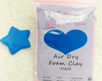 Blue Foam clay, Foam Clay, Glittz and Glue Foam Clay, Fake bake supplies, cosplay clay, slime, soft clay, air dry foam clay, craft supplies