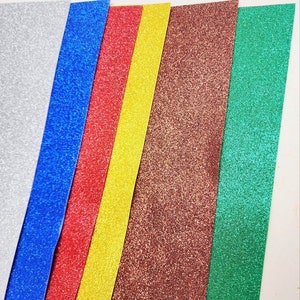 Glitter Eva Foam Sheets Arts and Crafts, 12 inchx18 inch 2mm, 10-Piece Black