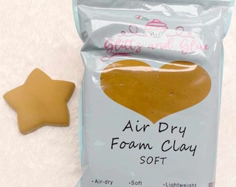 SOFT, Gingerbread Brown, Foam Clay, Glittz and Glue Foam Clay, Fake bake supplies, cosplay clay, slime, soft clay, air dry foam clay