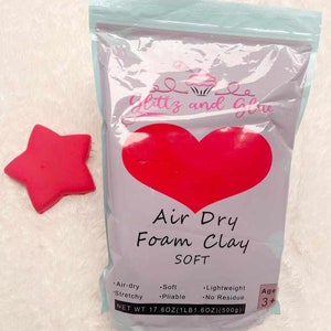 500g SOFT Red Foam clay, Foam Clay, Glittz and Glue Foam Clay, Fake bake supplies, cosplay clay, slime, soft clay, air dry foam clay, craft