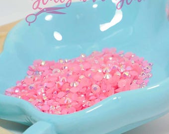 5oz Pink Rhinestones #13, Mixed Rhinestones, 3mm Rhinestones, 4mm rhinestones, 5mm rhinestones, Jelly rhinestones, 141.5grams