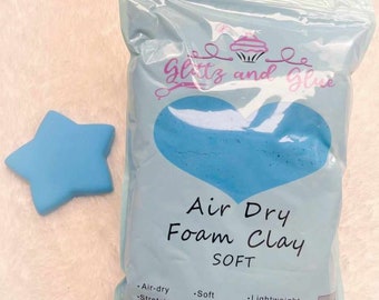 SOFT Ocean Blue Foam Clay, Foam Clay, Glittz and Glue Foam Clay, Fake bake supplies, cosplay clay, slime, soft clay, air dry foam clay