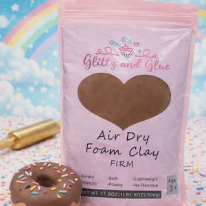 500g FIRM Coffee Brown Foam Clay | Air Dry Clay | Cosplay | Slime | Fake Bake Supplies