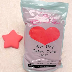 100g SOFT, Blush Pink Foam Clay, Glittz and Glue Foam Clay, Fake bake supplies, cosplay clay, slime, soft clay, air dry foam clay, clay