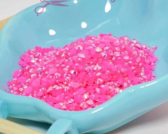 5oz Hot Pink Rhinestones #14, Mixed Rhinestones, 3mm Rhinestones, 4mm rhinestones, 5mm rhinestones, Jelly rhinestones, 141.5grams