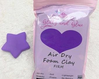 Purple Foam Clay, Foam Clay, Glittz and Glue Foam Clay, Fake bake supplies, cosplay clay, slime, soft clay, air dry foam clay, slime clay