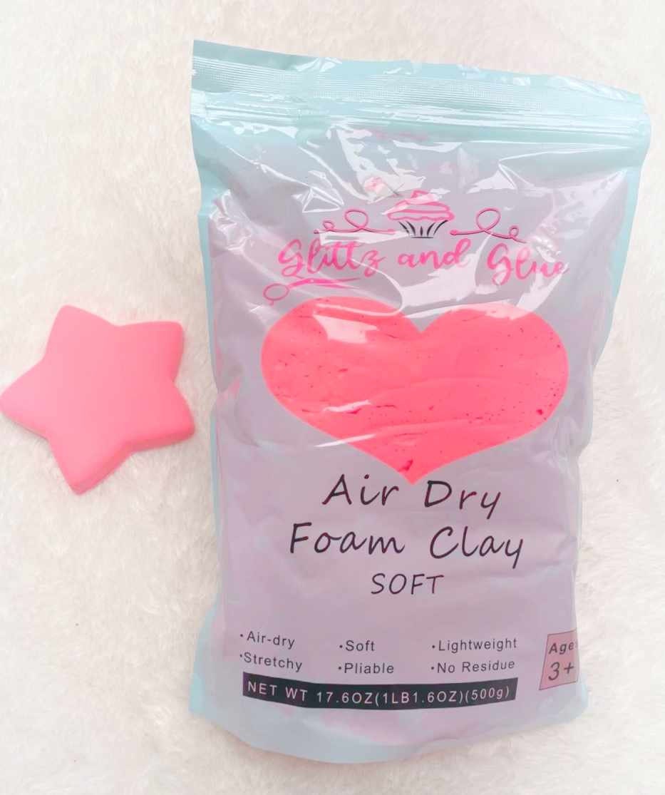 Air Dry Foam Clay 500g Bag White