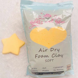 100g SOFT, Peach Foam clay, Foam Clay, Glittz and Glue Foam Clay, Fake bake supplies, cosplay clay, slime, soft clay, air dry foam clay
