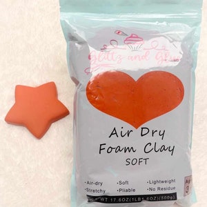 500g SOFT Dark Red Foam clay, Foam Clay, Glittz and Glue Foam Clay, Fake bake supplies, cosplay clay, slime, soft clay, air dry foam clay