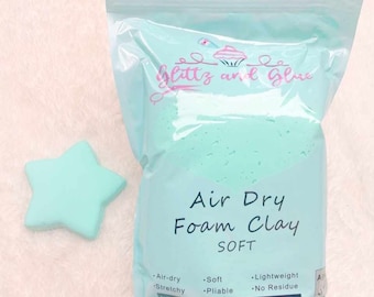 Air Dry Foam Clay, Yellow Foam Clay, Glittz and Glue Foam Clay, Cosplay,  Fake Bake Supplies, Air dry clay, light weight air dry clay