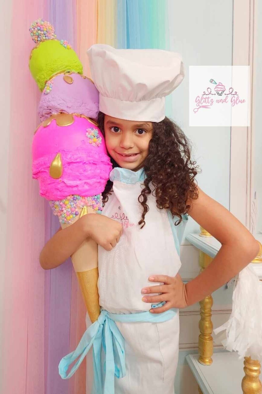 Giant Ice Cream Candy Props Candy Land Decor Ice Cream Etsy