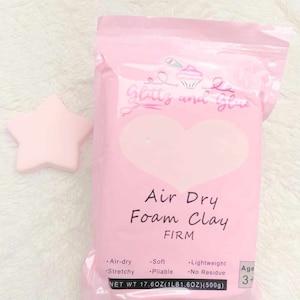 Baby Pink foam clay, Foam Clay, Glittz and Glue Foam Clay, Fake bake supplies, cosplay clay, slime, soft clay, air dry foam clay, slime clay