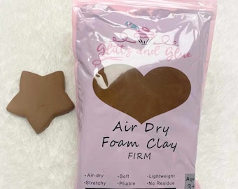 Air Dry Foam Clay, Yellow Foam Clay, Glittz and Glue Foam Clay
