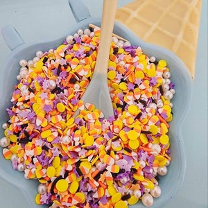 Halloween Magic, Halloween Sprinkles, fake sprinkles, polymer sprinkles, resin sprinkles, Halloween fake bakes, fake bake supplies
