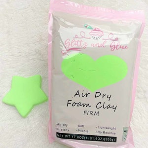 100g Neon Green foam clay, Foam Clay, Glittz and Glue Foam Clay, Fake bake supplies, cosplay clay, slime, soft clay, air dry foam clay