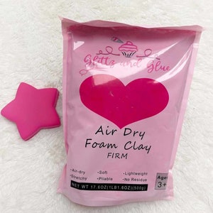 100g Rose Red Foam Clay, Foam Clay, Glittz and Glue Foam Clay, Fake bake supplies, cosplay clay, slime, soft clay, air dry foam clay