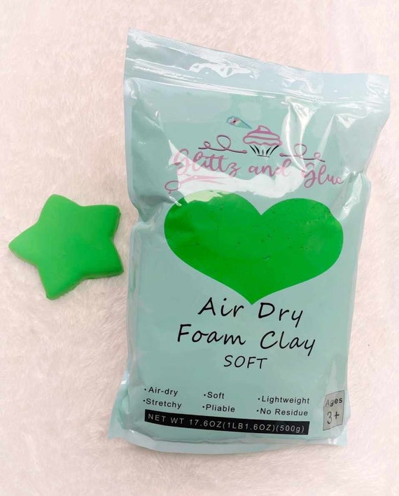 SOFT Christmas Green, Foam Clay, Foam Clay, Glittz and Glue Foam Clay, Fake  Bake Supplies, Cosplay Clay, Slime, Soft Clay, Air Dry Foam Clay 