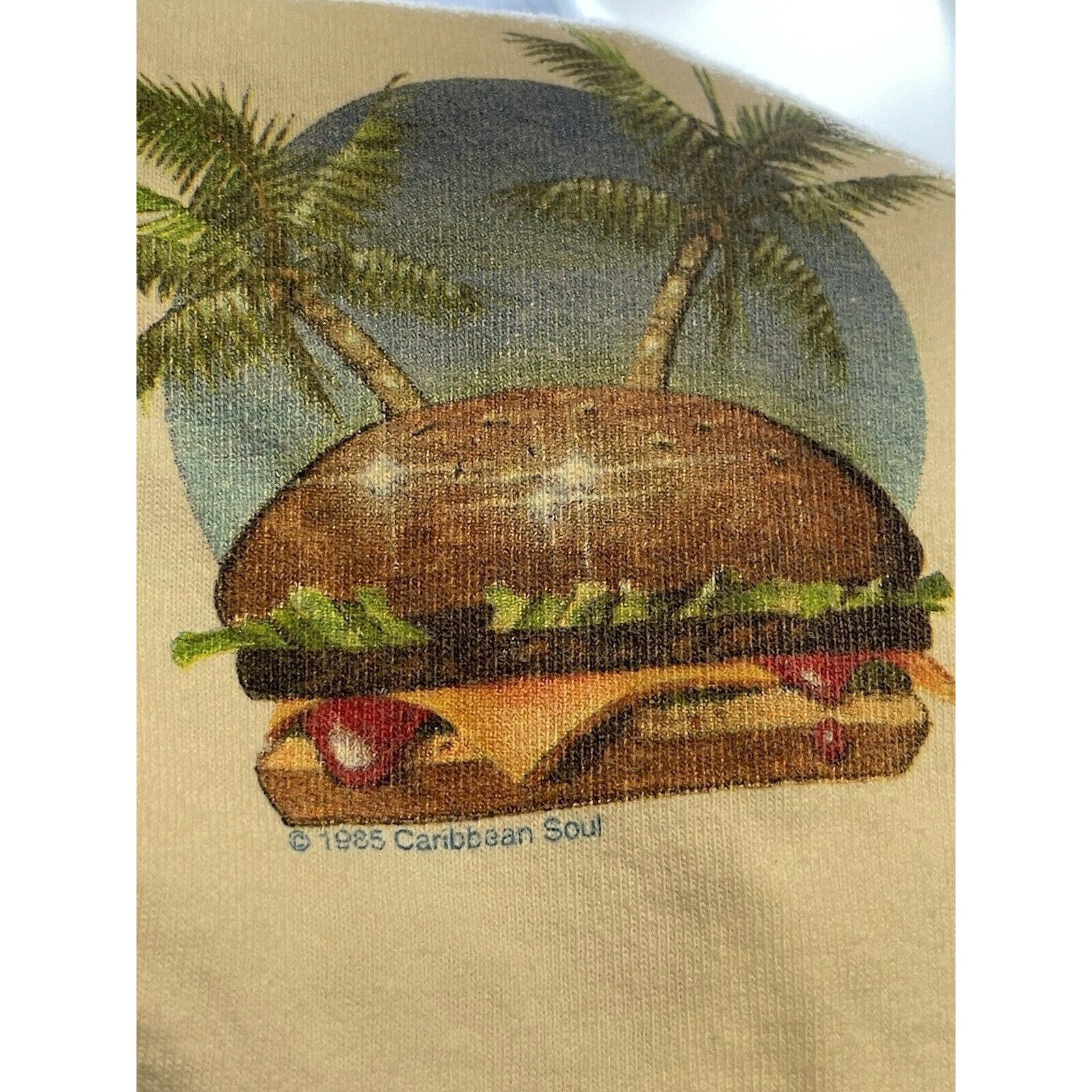 Vintage 80s Jimmy Buffet Tour Concert Tee cheeseburger In | Etsy